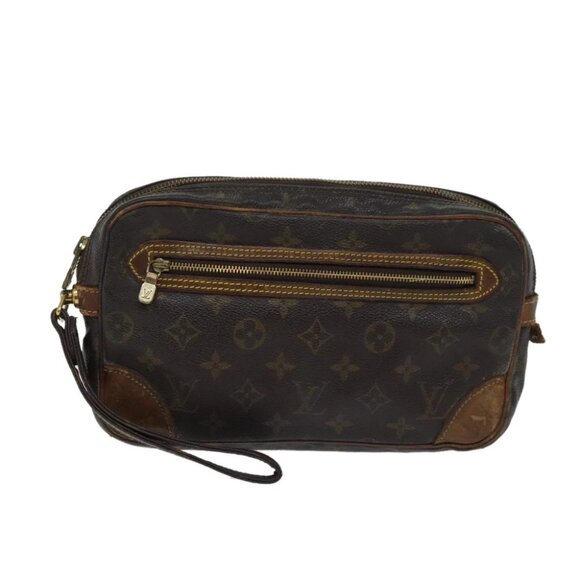 LOUIS VUITTON Monogram Marly Dragonne GM Clutch Bag M51825 LV Auth 70475 - Picture 1 of 15